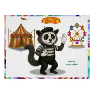 Marcel, civet-mime perfect poster