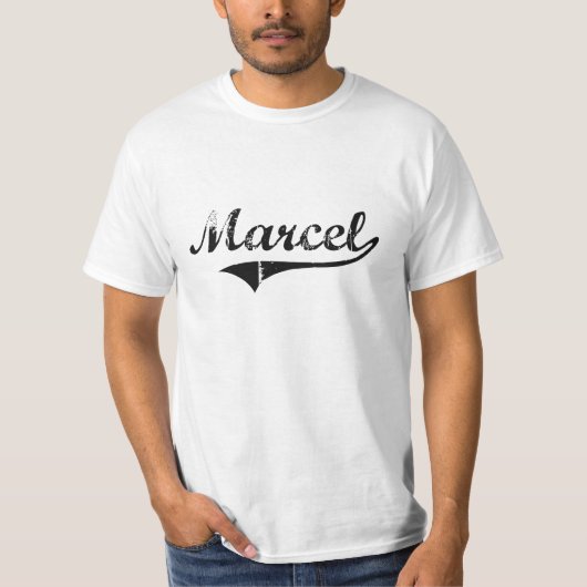 Marcel Classic Style Name T-shirt (Voorkant)