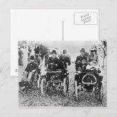 Marcel (d.1903) en Louis (1877-1944) Renault driv Briefkaart (Voorkant / Achterkant)