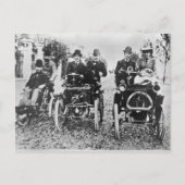 Marcel (d.1903) en Louis (1877-1944) Renault driv Briefkaart (Voorkant)