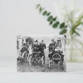 Marcel (d.1903) en Louis (1877-1944) Renault driv Briefkaart (Staand voorkant)