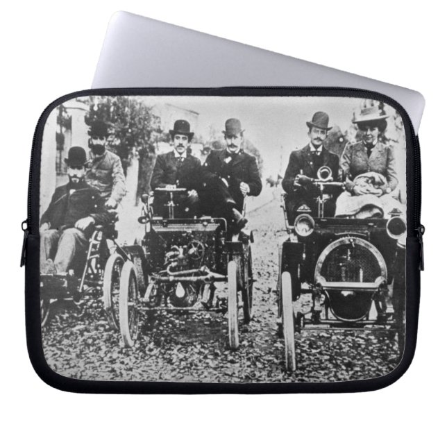 Marcel (d.1903) en Louis (1877-1944) Renault driv Laptop Sleeve (Voorkant)