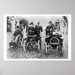 Marcel (d.1903) en Louis (1877-1944) Renault driv Poster