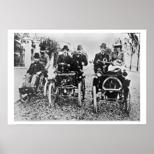 Marcel (d.1903) en Louis (1877-1944) Renault driv Poster (Voorkant)