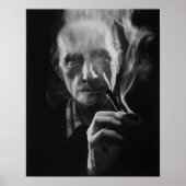 Marcel Duchamp (met pijp) Fine Art Print (Voorkant)