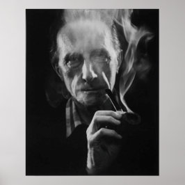 Marcel Duchamp (met pijp) Fine Art Print