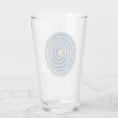 Marcel Duchamp Rotorelief BLUE Pint Glass Glas (Achterkant)