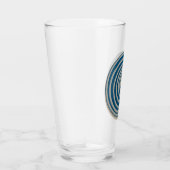Marcel Duchamp Rotorelief BLUE Pint Glass Glas (Rechts)