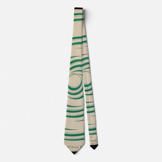 Marcel Duchamp Rotorelief GREEN Stropdas (Voorkant)