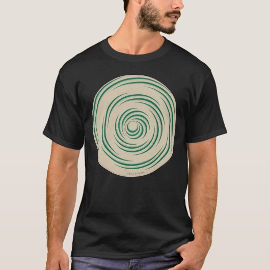 Marcel Duchamp Rotorelief GREEN T-Shirt (Voorkant)