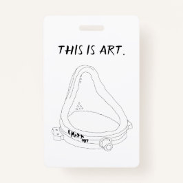 Marcel Duchamp's Fontein R.Mutt 1917 Badge