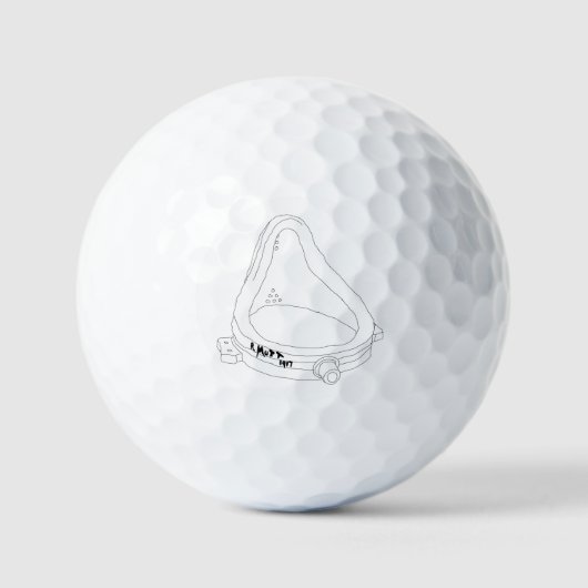 Marcel Duchamp's Fontein R.Mutt 1917 Golfballen (Voorkant)