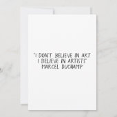Marcel Duchamp's Fontein R.Mutt 1917 Kaart (Achterkant)