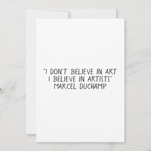 Marcel Duchamp's Fontein R.Mutt 1917 Kaart (Achterkant)