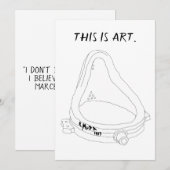 Marcel Duchamp's Fontein R.Mutt 1917 Kaart (Voorkant / Achterkant)