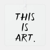 Marcel Duchamp's Fontein R.Mutt 1917 Metalen Ornament (Achterkant)