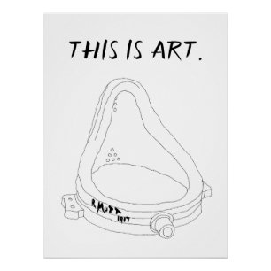 Marcel Duchamp's Fontein R.Mutt 1917 Perfect Poster