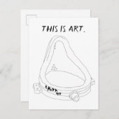 Marcel Duchamp's Fontein R.Mutt 1917 Uitnodiging Briefkaart (Voorkant / Achterkant)