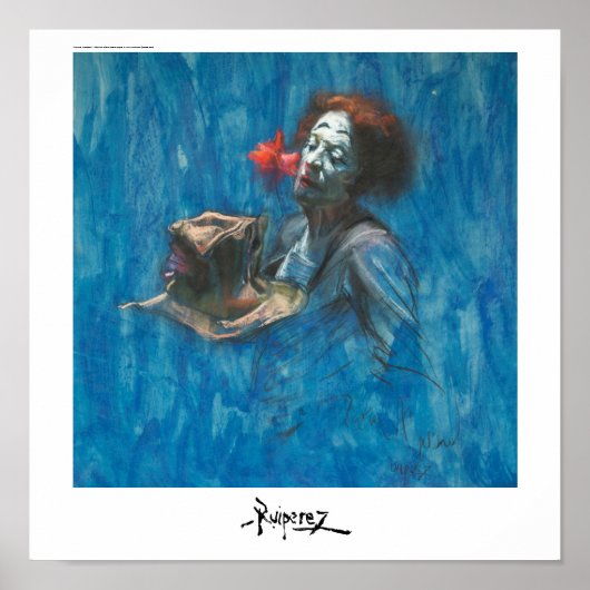 "Marcel Marceau", door Ruiperez Poster (Voorkant)