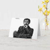 Marcel Proust & beroemd Citaat Kaart (Gele Bloem)