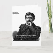 Marcel Proust & beroemd Citaat Kaart (Voorkant)