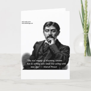 Marcel Proust & beroemd Citaat Kaart