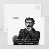 Marcel Proust & Beroemde Citaten Briefkaart (Voorkant / Achterkant)