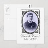 Marcel Proust Briefkaart (Voorkant / Achterkant)