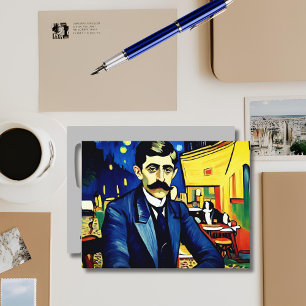 Marcel Proust in Arles - fantasie Feestdagenkaart