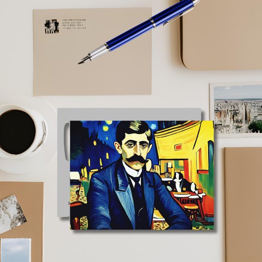Marcel Proust in Arles - fantasie Feestdagenkaart