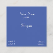 Marcel Proust in Parijs - fantasy art Vierkante Visitekaartje (Achterkant)