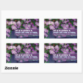 Marcel Proust Inspirerend quote "dankbaar" Rechthoekige Sticker (Vel)