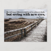 Marcel Proust Inspirerend Quote "New eyes" Briefkaart (Voorkant)