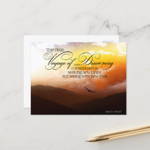 Marcel Proust Inspirerend Quote "New eyes" Briefkaart