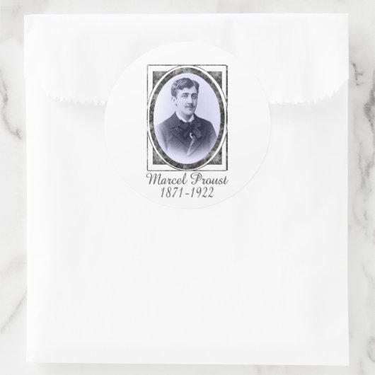 Marcel Proust Ronde Sticker (Tas)