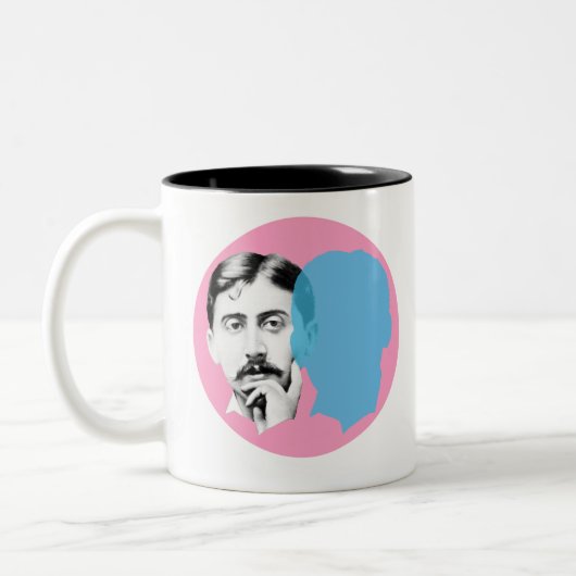 Marcel Proust Tweekleurige Koffiemok (Links)