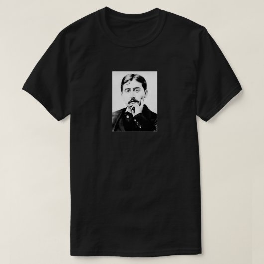 Marcel Proust zwart-wit T-shirt (Design voorkant)