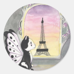 marcel ronde sticker