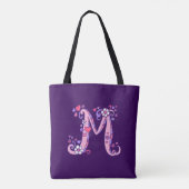 Marcela letter M monogram art & naam betekenend ta Tote Bag (Achterkant)