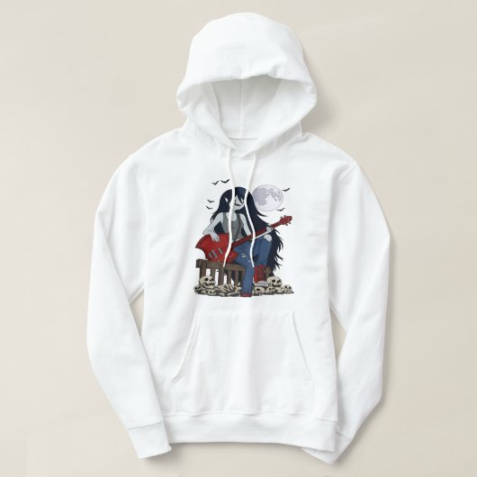Marceline Adventure Time Vampier Koningin Gothic B Hoodie (Design voorkant)