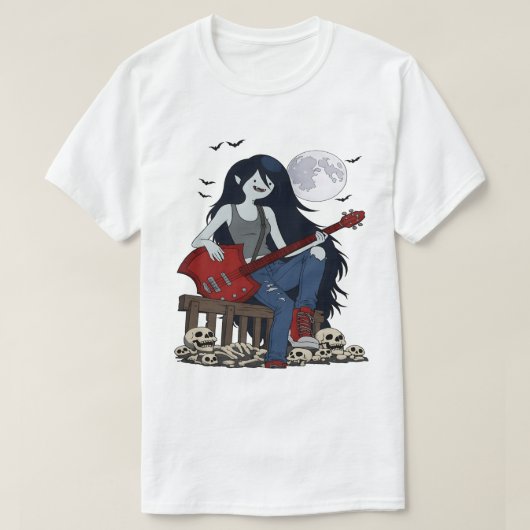 Marceline Adventure Time Vampier Koningin Gothic B T-shirt (Design voorkant)