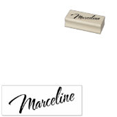 Marceline naam decoratief scriptlettertype rubberstempel (Gestempeld)