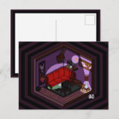 Marceline Vampire Dark Living Room Pixel Art Briefkaart (Voorkant / Achterkant)