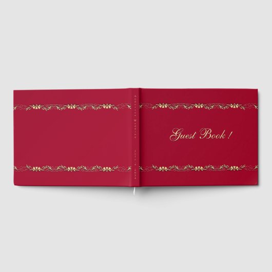 Marcella en Gold Design Guest Book Gastenboek (Volledig)