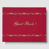 Marcella en Gold Design Guest Book Gastenboek (Voorkant)