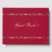Marcella en Gold Design Guest Book