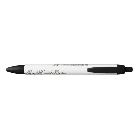 Marcella Essentials Boutique Logo Zwarte Inkt Pen (Achterkant)