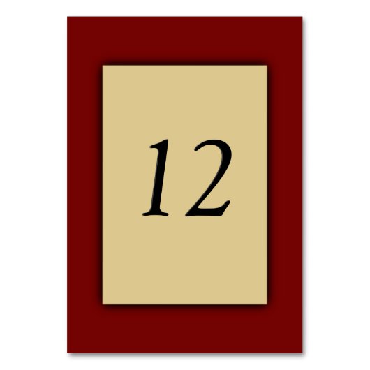 Marcella Tafel Nummer Tafelkaarten Kaart (Voorkant)