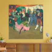 Marcelle Lender danst de Bolero in Chilpéric Canvas Afdruk (Insitu (Woonkamer))