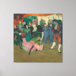 Marcelle Lender danst de Bolero in Chilpéric Canvas Afdruk